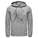 Men's Cruella Fashion Drawings Pull Over Hoodie