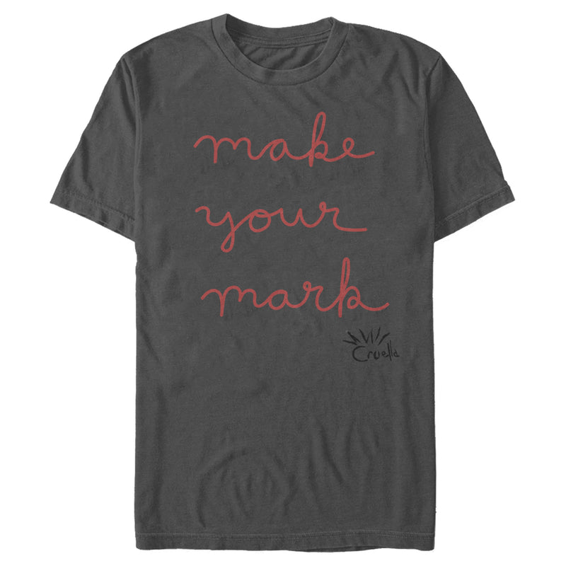 Men's Cruella Make Your Mark Cursive Writing T-Shirt