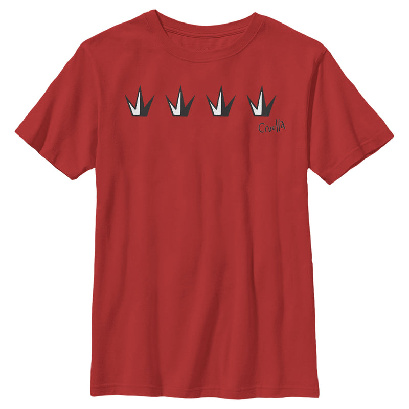 Boy's Cruella Crowns Logo T-Shirt