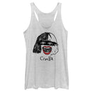 Women's Cruella Look Fabulous Drawing Racerback Tank Top