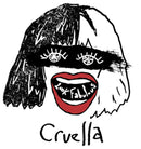 Girl's Cruella Look Fabulous Drawing T-Shirt