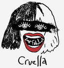 Women's Cruella Look Fabulous Drawing T-Shirt