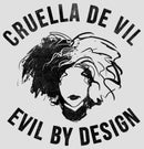 Women's Cruella Evil By Design Sketch Racerback Tank Top