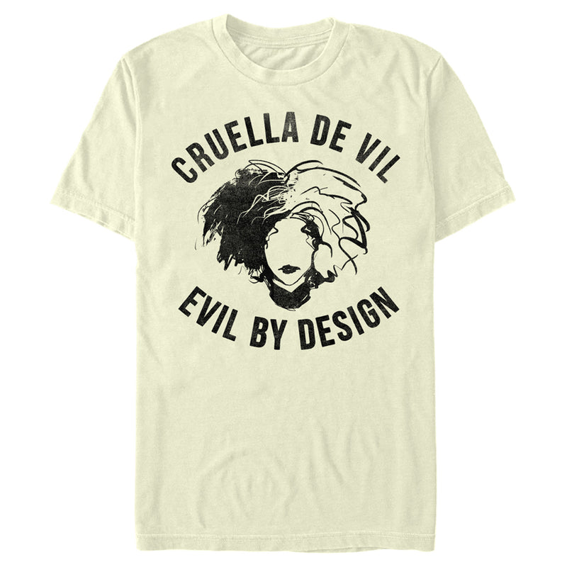 Men's Cruella Evil By Design Sketch T-Shirt