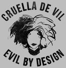 Men's Cruella Evil By Design Sketch T-Shirt