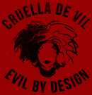 Men's Cruella Evil By Design Sketch T-Shirt