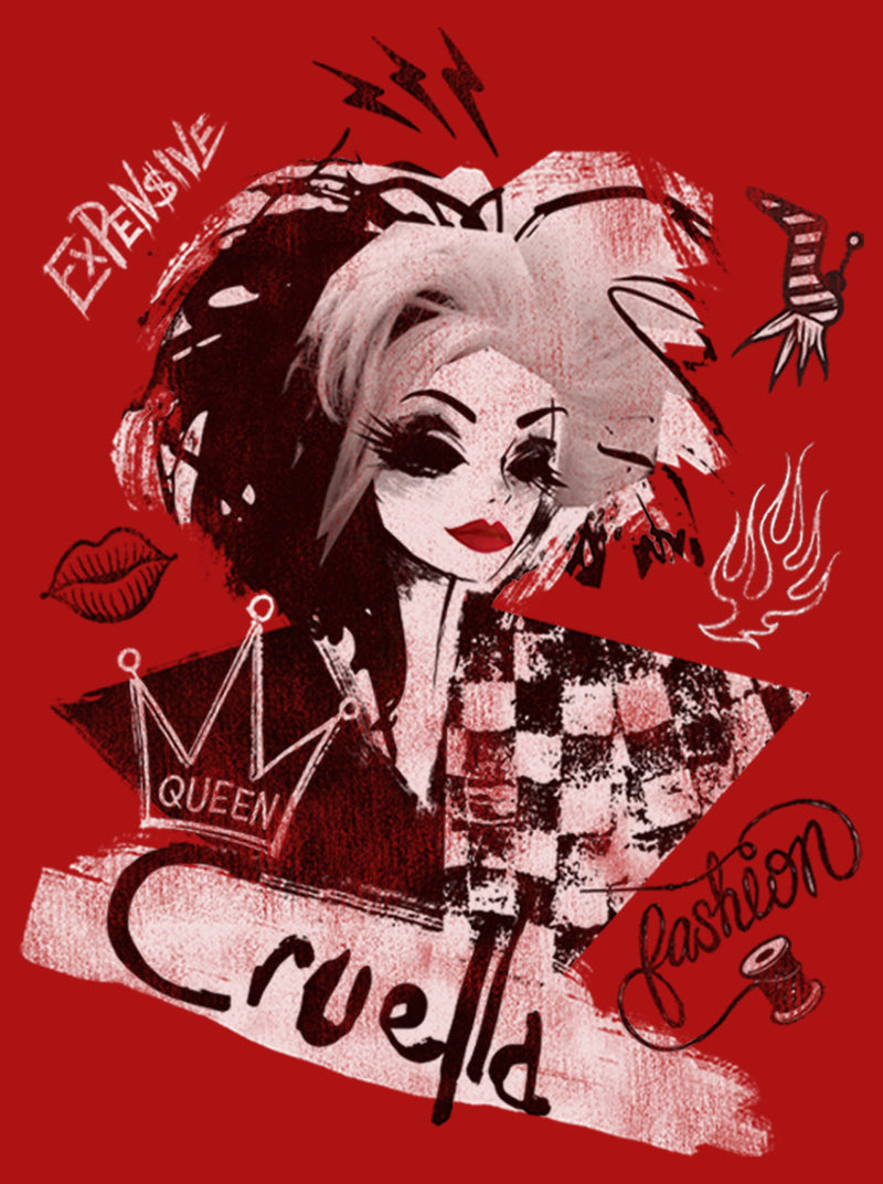 Boy's Cruella Fashion Sketch T-Shirt