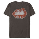 Men's Cruella Distressed Red Lips Logo T-Shirt