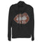 Junior's Cruella Distressed Red Lips Logo Cowl Neck Sweatshirt