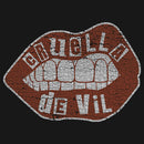 Men's Cruella Distressed Red Lips Logo Long Sleeve Shirt