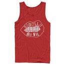 Men's Cruella Distressed Lips Logo Tank Top