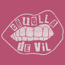 Women's Cruella Distressed Lips Logo Racerback Tank Top