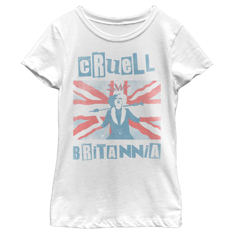 Girl's Cruella Cruell Britannia T-Shirt