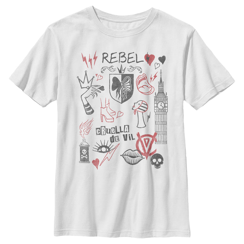 Boy's Cruella Rebel Icons T-Shirt