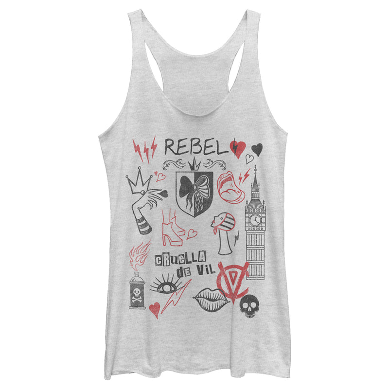 Women's Cruella Rebel Icons Racerback Tank Top