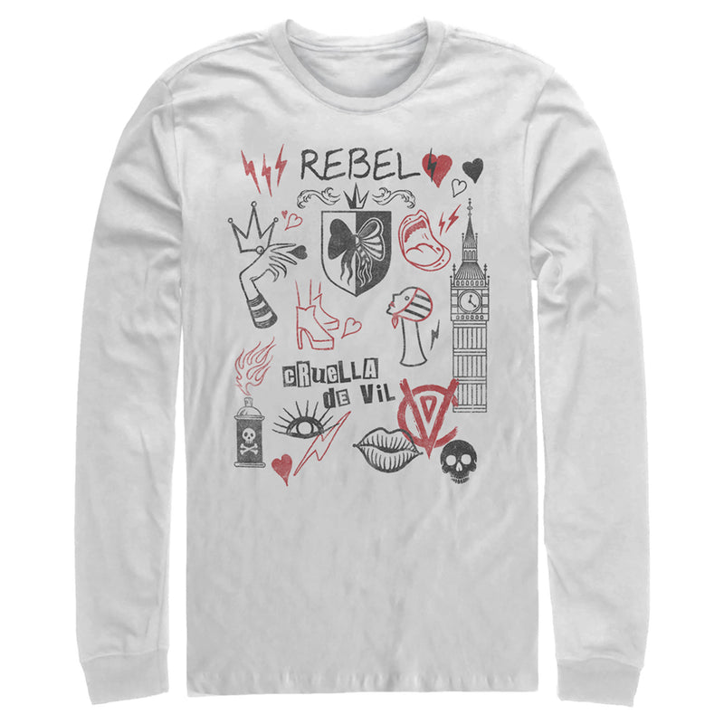 Men's Cruella Rebel Icons Long Sleeve Shirt