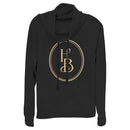 Junior's Cruella House of Baroness Icon Logo Cowl Neck Sweatshirt