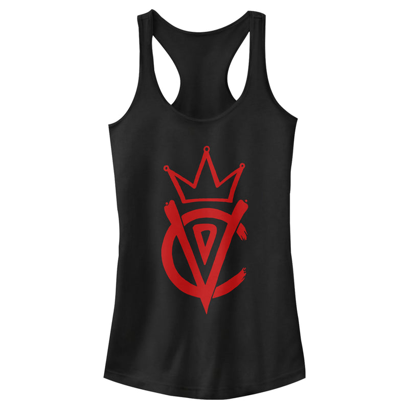 Junior's Cruella Large Emblem Racerback Tank Top