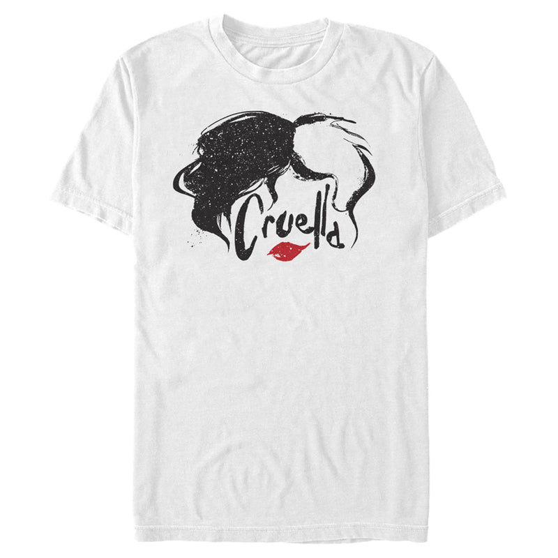 Men's Cruella Red Lips Logo T-Shirt