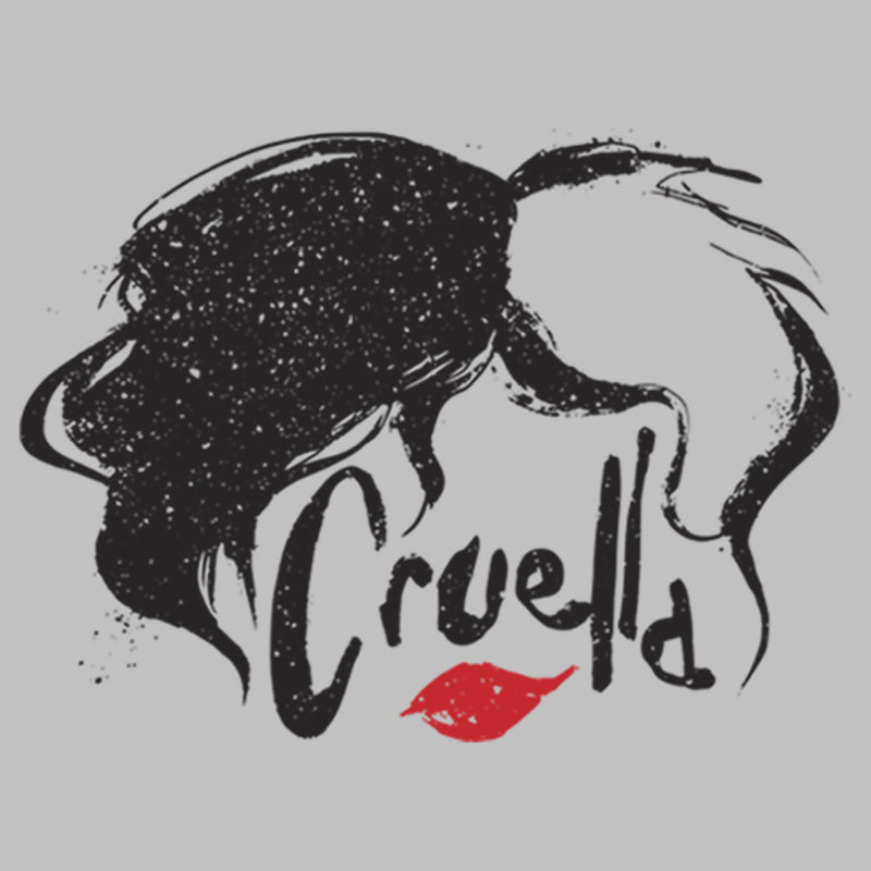 Women's Cruella Red Lips Logo T-Shirt