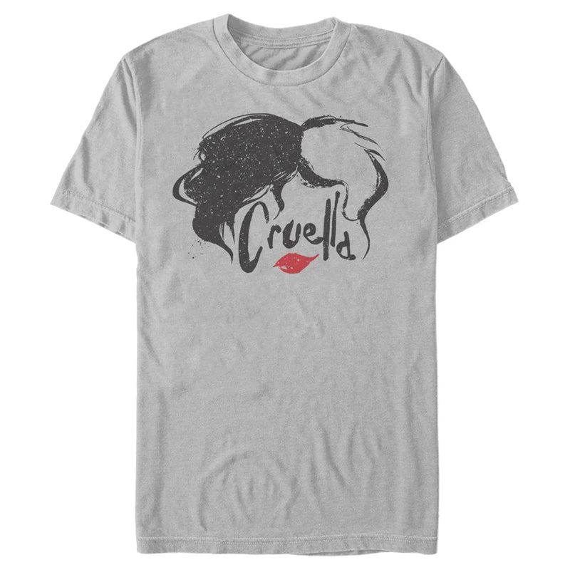 Men's Cruella Red Lips Logo T-Shirt