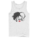 Men's Cruella Red Lips Logo Tank Top