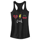 Junior's Cruella Patches Logo Racerback Tank Top