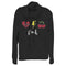 Junior's Cruella Patches Logo Cowl Neck Sweatshirt