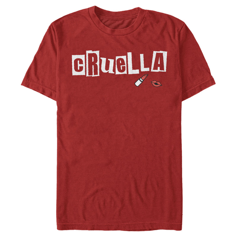 Men's Cruella Lipstick Logo T-Shirt