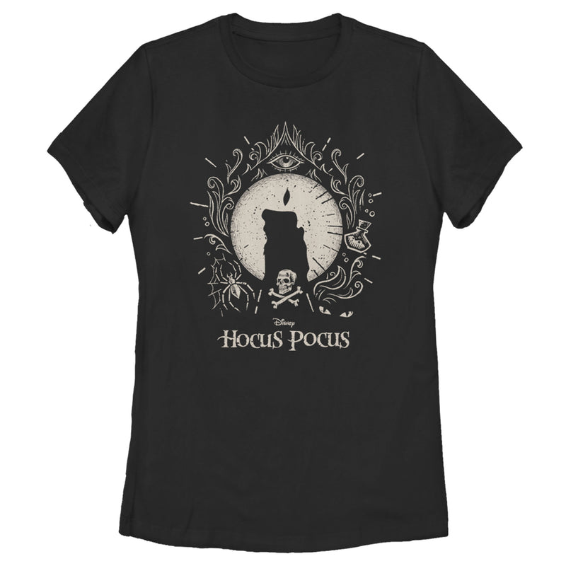 Women's Hocus Pocus Black Flame Candle T-Shirt