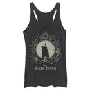 Women's Hocus Pocus Black Flame Candle Racerback Tank Top