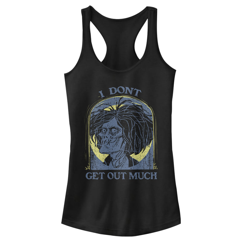 Junior's Hocus Pocus Billy Zombie Get Out Much Racerback Tank Top