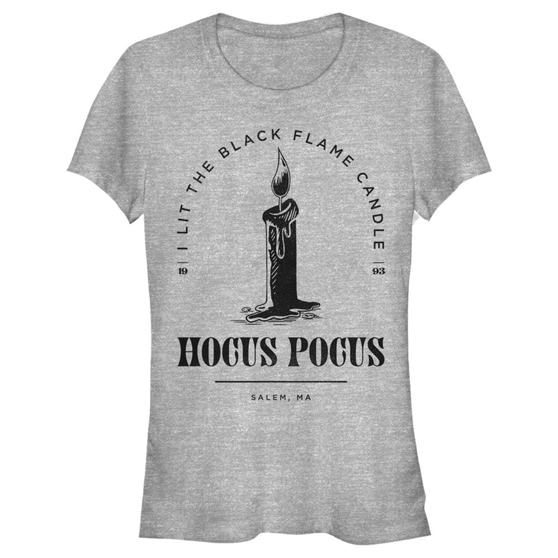 Junior's Hocus Pocus I Lit Flame Candle T-Shirt