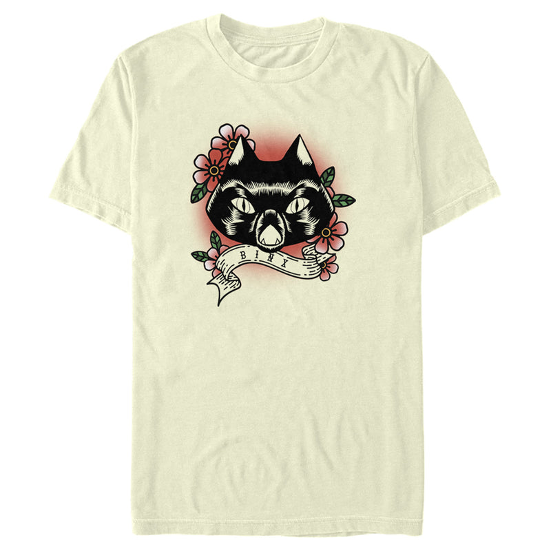 Men's Hocus Pocus Binx Flower Tattoo T-Shirt