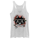 Women's Hocus Pocus Binx Flower Tattoo Racerback Tank Top