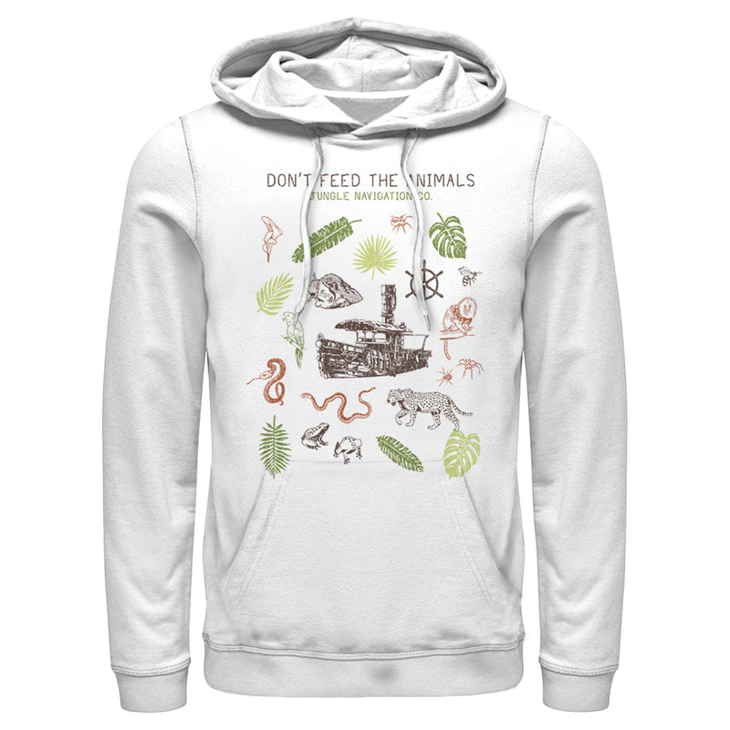 Men's Jungle Cruise Don't Feed The Animals Pull Over Hoodie