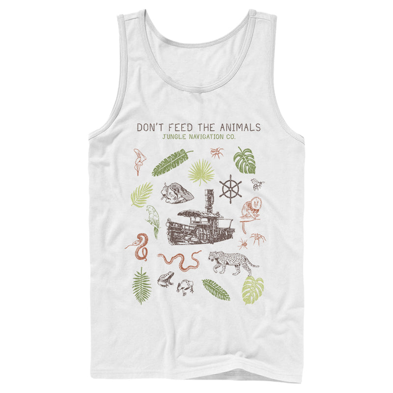 Men's Jungle Cruise Don't Feed The Animals Tank Top