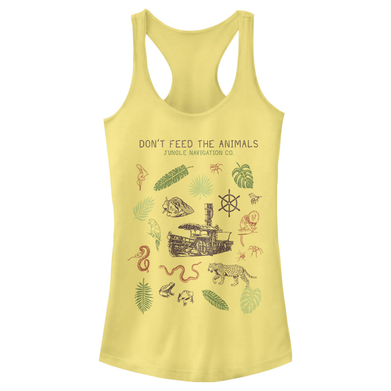 Junior's Jungle Cruise Don't Feed The Animals Racerback Tank Top