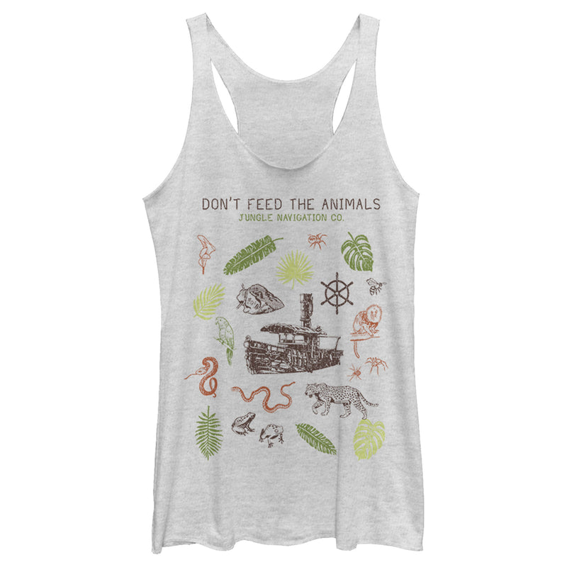 Women's Jungle Cruise Don't Feed The Animals Racerback Tank Top