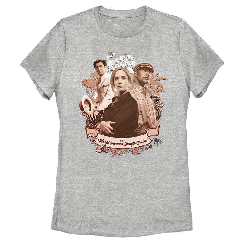 Women's Jungle Cruise Retro Cast Photo T-Shirt