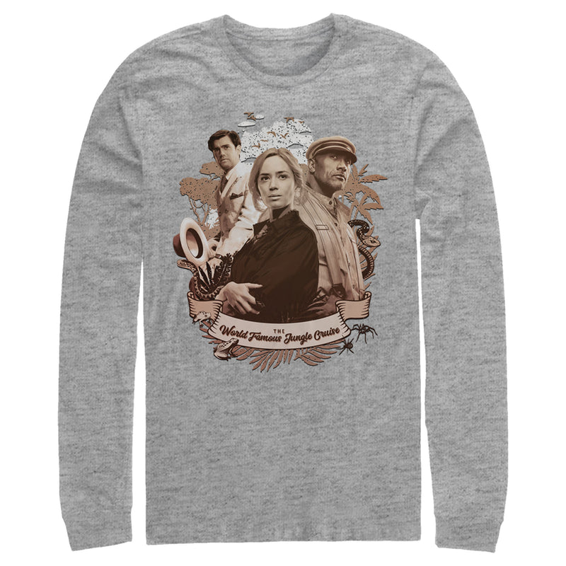 Men's Jungle Cruise Retro Cast Photo Long Sleeve Shirt