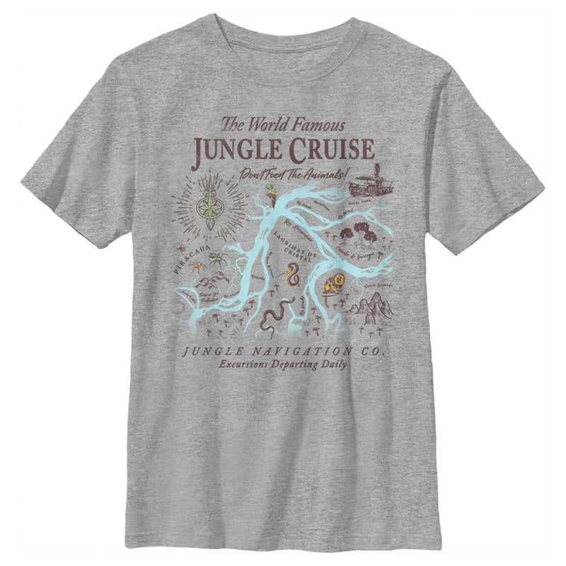 Boy's Jungle Cruise Excursion Map T-Shirt