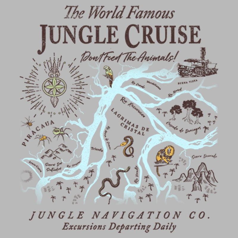 Men's Jungle Cruise Excursion Map Tank Top