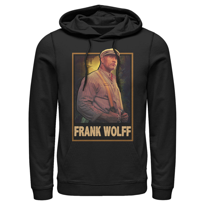 Men's Jungle Cruise Frank Wolff Portrait Pull Over Hoodie