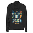 Junior's Jungle Cruise The World Famous Logo Cowl Neck Sweatshirt