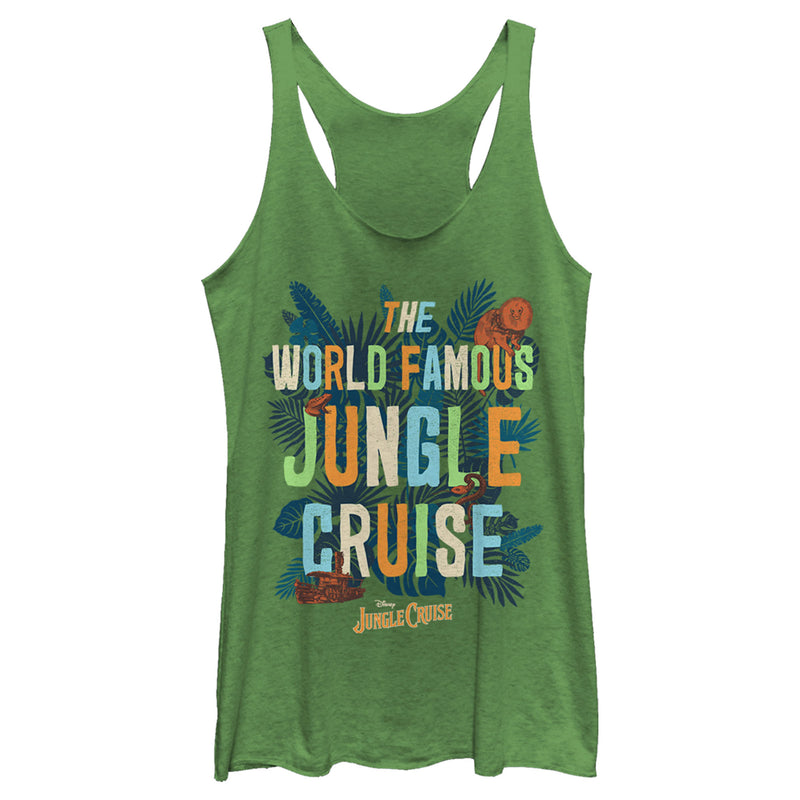 Women's Jungle Cruise The World Famous Logo Racerback Tank Top