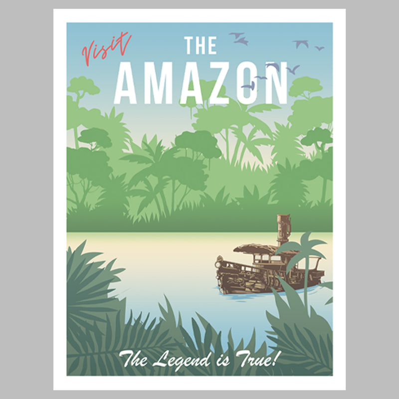 Men's Jungle Cruise Visit the Amazon Long Sleeve Shirt