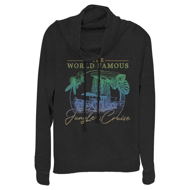 Junior's Jungle Cruise The World Famous La Quila Ombre Cowl Neck Sweatshirt