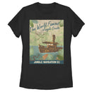 Women's Jungle Cruise La Quila Retro Poster T-Shirt