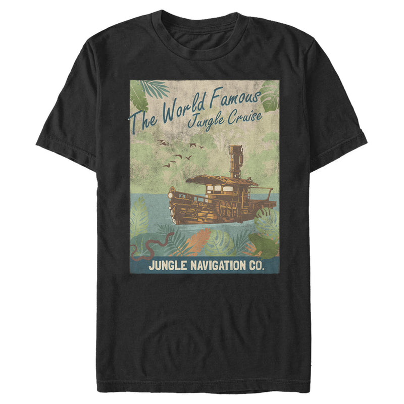 Men's Jungle Cruise La Quila Retro Poster T-Shirt